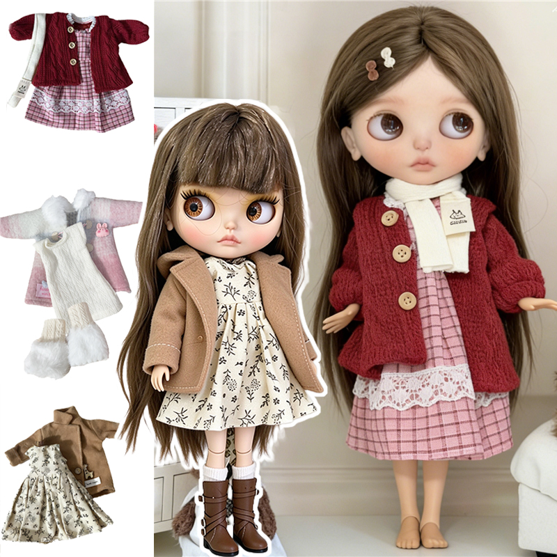 Baby Clothing Usa - لـ Blythe Doll: معطف شتوي وردي،