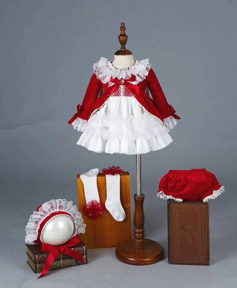 Baby Clothing Dresser - طقم ملابس بنات رضع 4 قطع